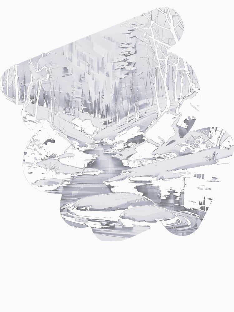 Ink painting landscape by Inklivion