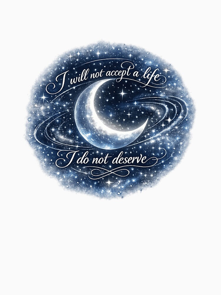 Celestial Moon Quote Shirt – Cosmic Spiritual Motivation by AMICO77