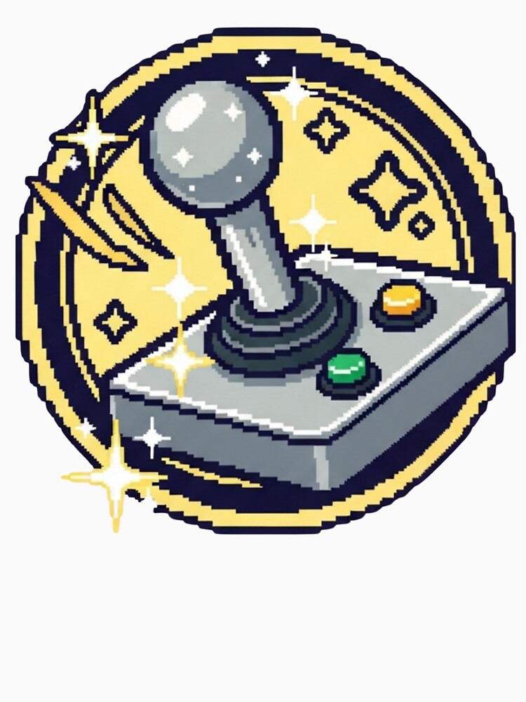 Retro Space Arcade Joystick Pixel Art by Dzblack