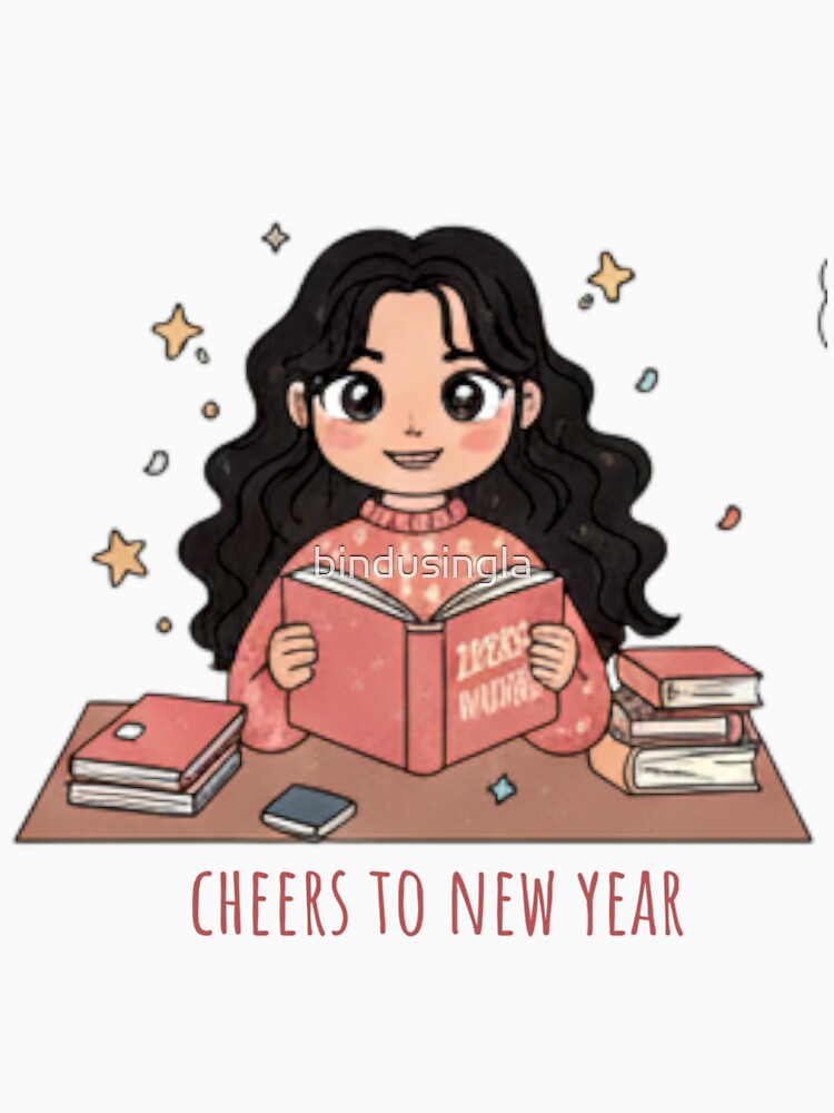 cute girl reading book by bindusingla