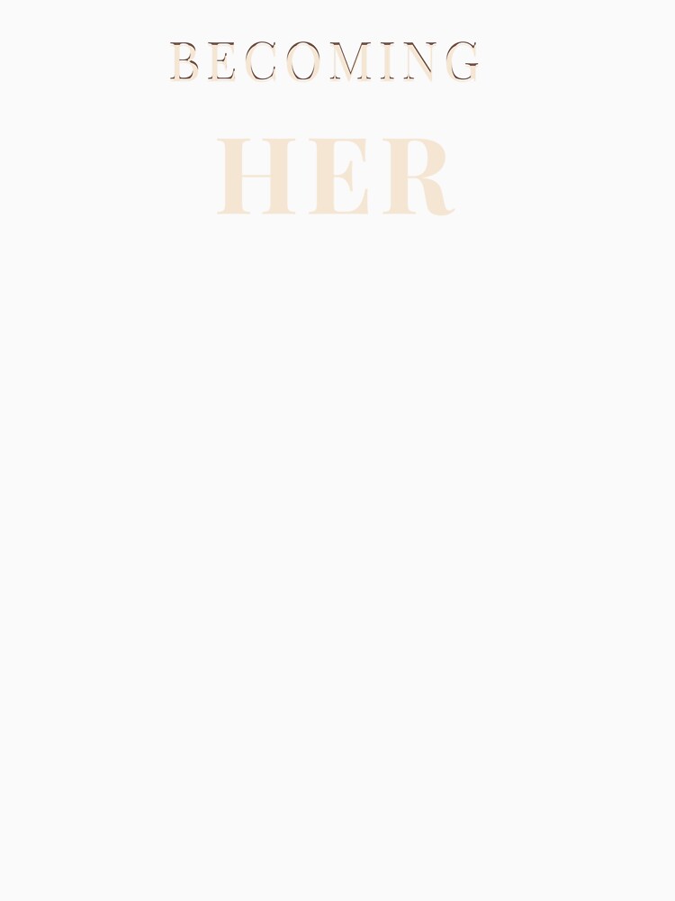 Becoming Her – Light Text Minimalist Design for Dark Aesthetic by Sementesdemim