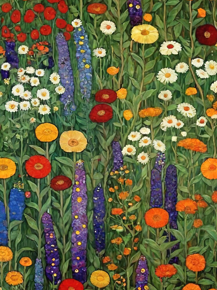 Gustav Klimt Flower Garden by maniacfitness