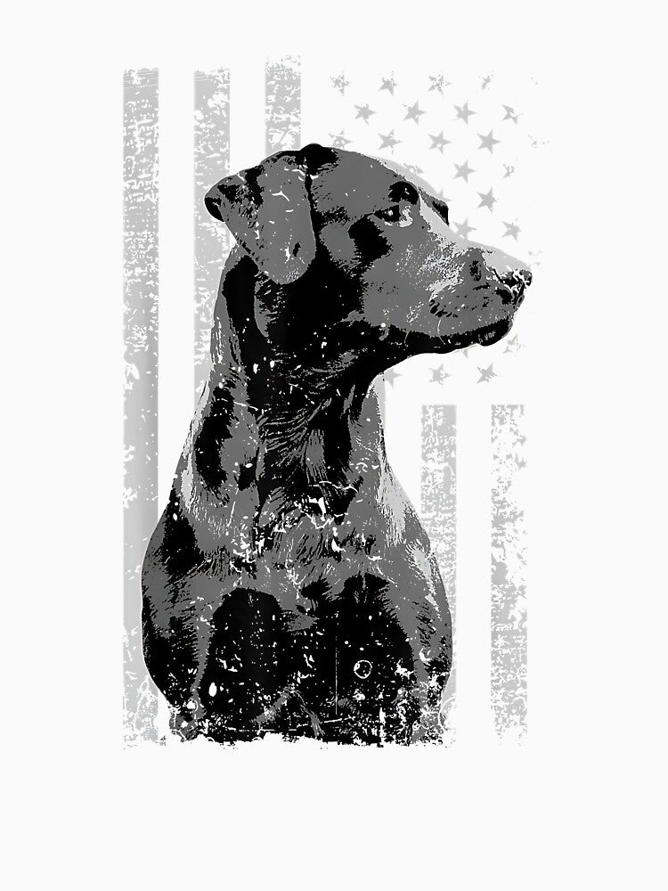 Patriotic USA Flag Black Labrador gift for Lab Owners Short Sleeve by Goleon12