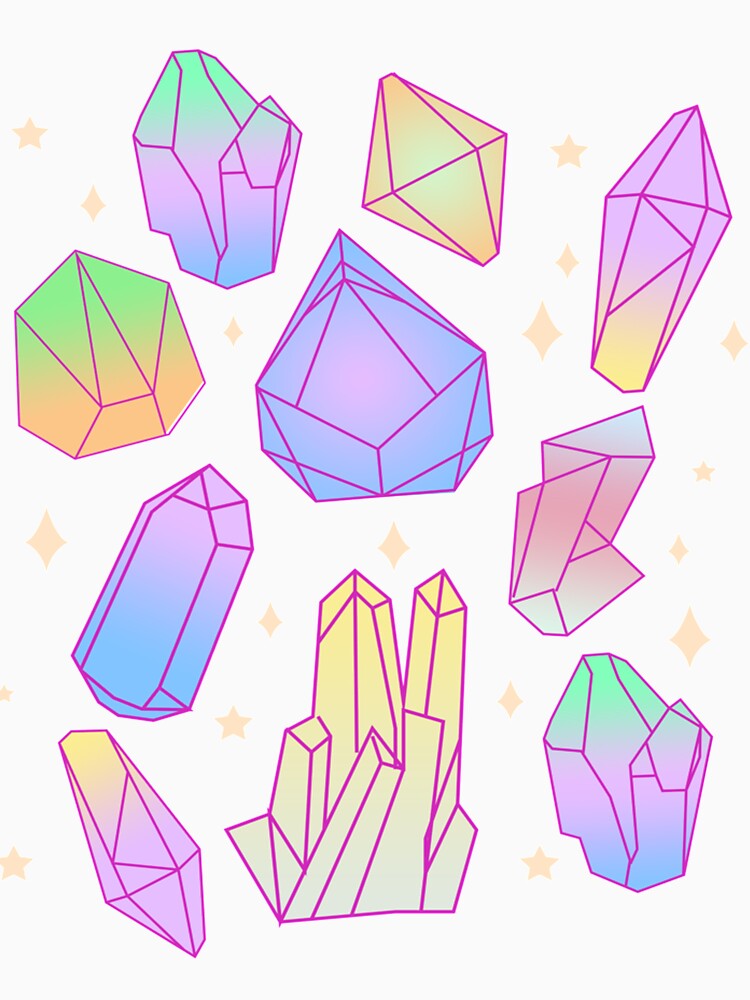 Pastel Goth Magical Crystal Waterfall Kawaii Goth Witchy by MertieStark