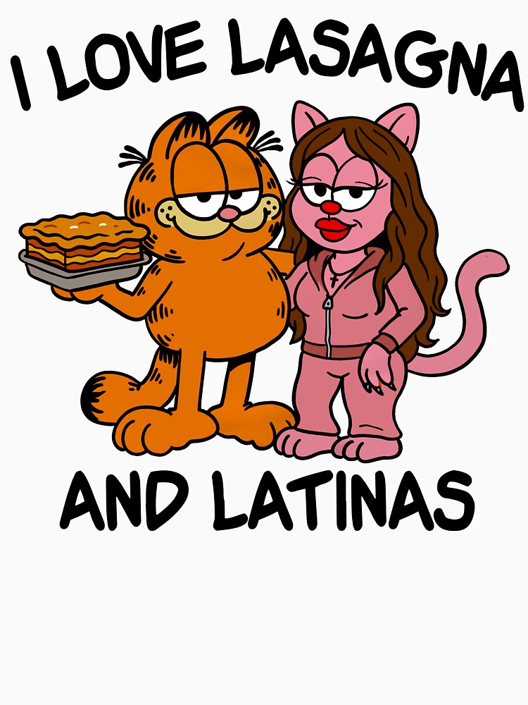 I Love Lasagna And Latinas Funny Cat Parody Meme by camronrufuh