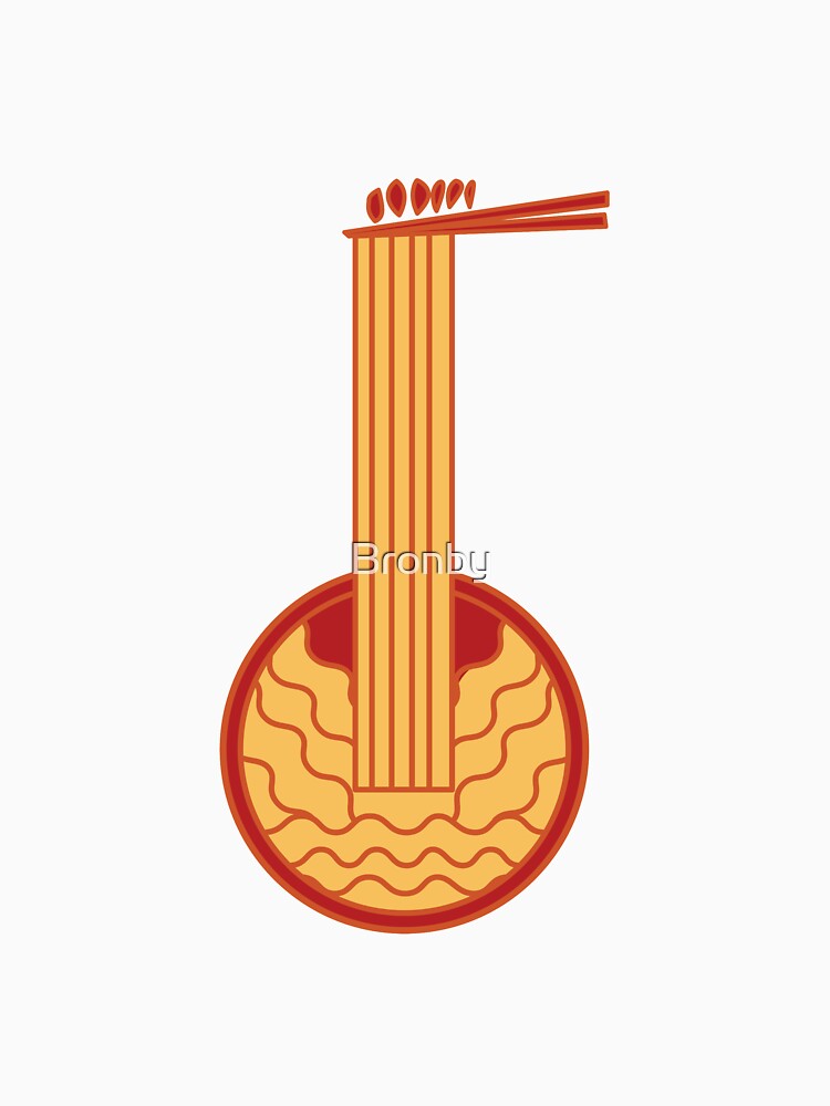 Hot Spicy Noodles Guitar Asian Japanese Ramen by Bronby
