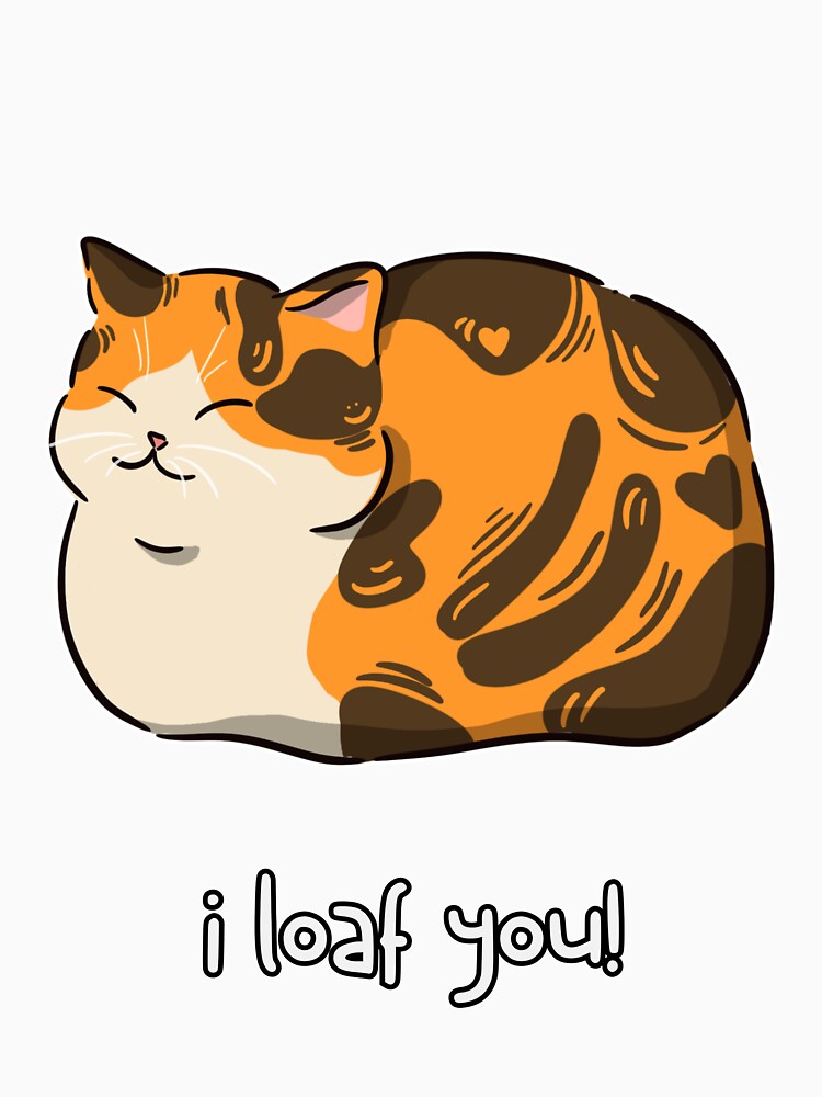 Funny T shirt For Friends Funny Cat Loaf Shirt Gift For Friend Funny Pun Meme Gift For Chef T-Shirt by LaughingFits