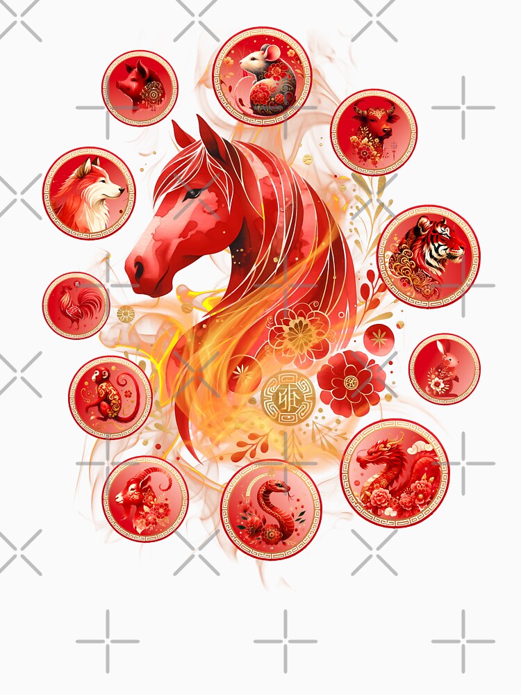Chinese Lunar New Year Horse Design by my-green-gecko