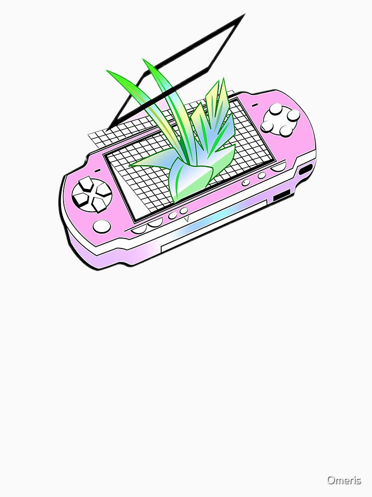PSP console vaporwave by Omeris