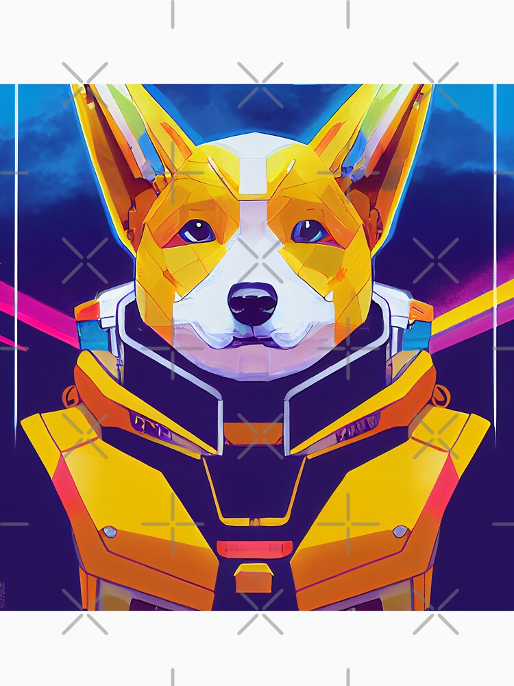 Awesome Corgi as retro anime by Studiowatermars