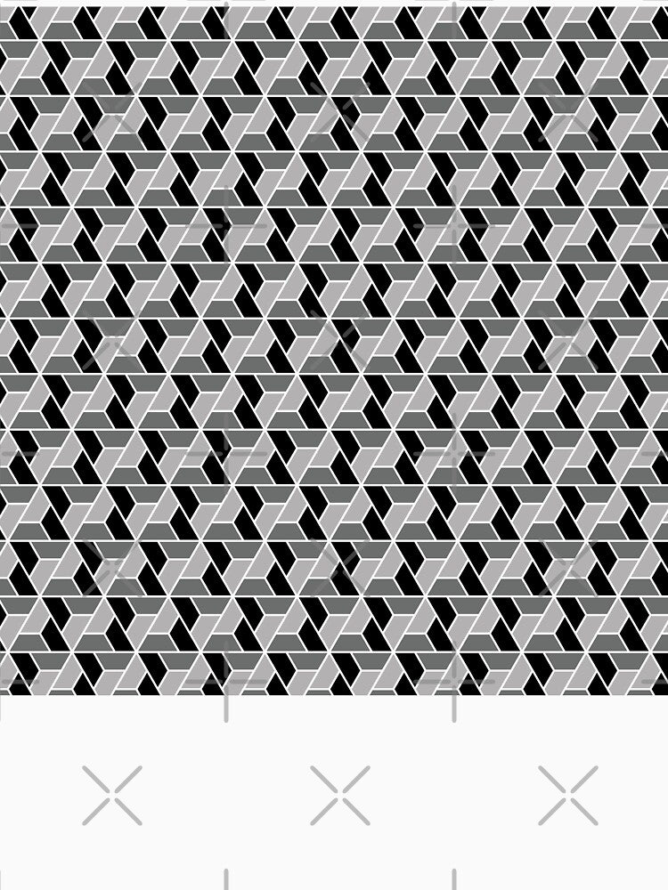 Black, white and gray triangle pattern by flamendes