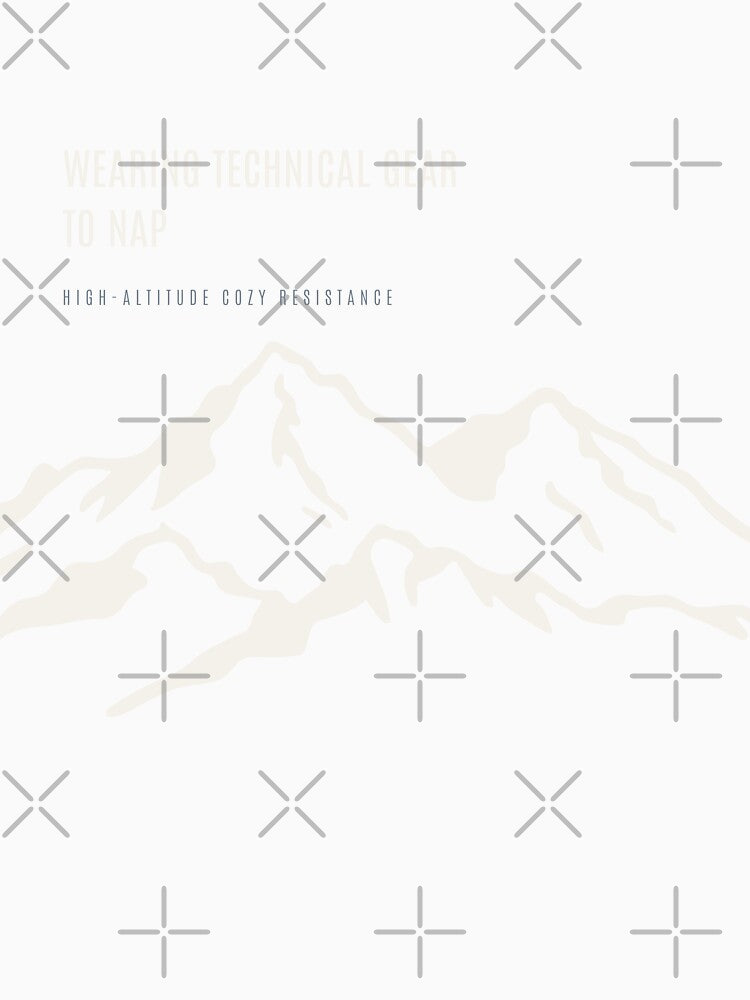 Wearing Technical Gear To Nap Ironic Outdoor Culture Minimal Mountain by SlothcoreVibes