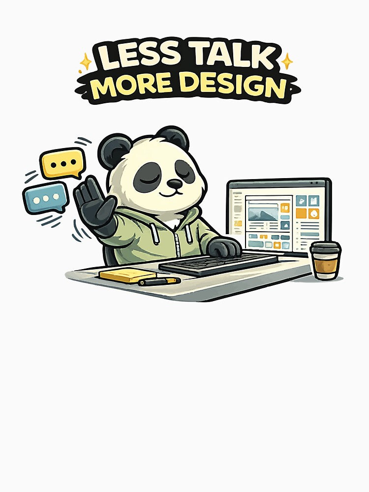 Less Talk More Design Funny Graphic Designer by trendink77