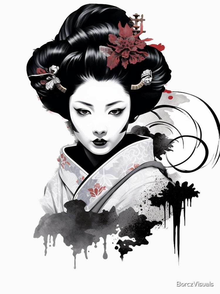 Mystic Elegance: Portrait of a Geisha_4 by BorczVisuals