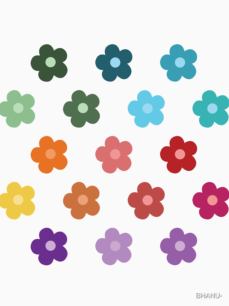 Little Pastel Colors Flowers by Ceylonex Arts
