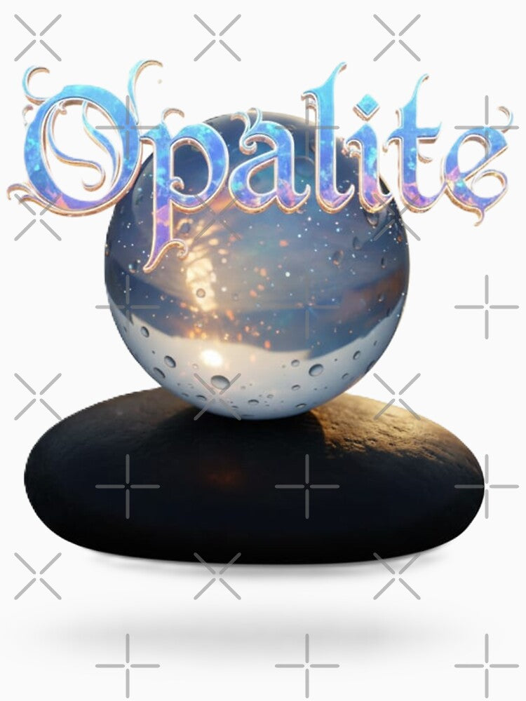 Opalite Crystal Sphere Mystical Art by DroolWorthyUS