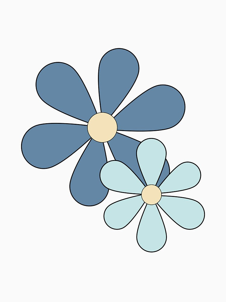 Blue Flower Power by Tanya C  Smith