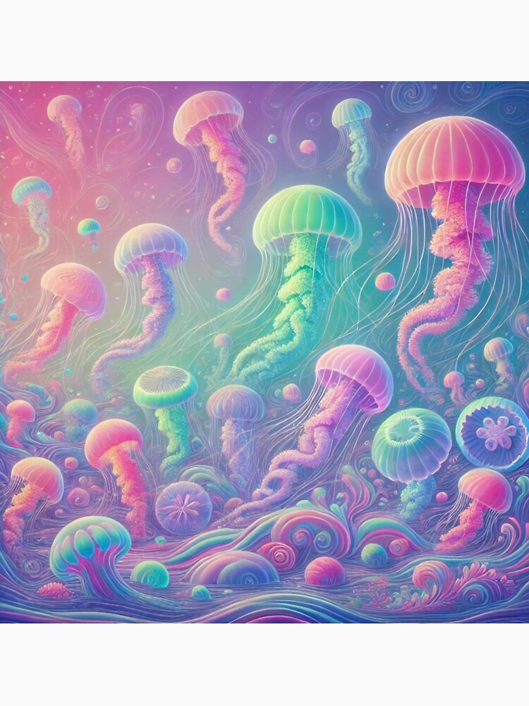 Peaceful Jellyfishes in Tranquil Ocean by kakasik