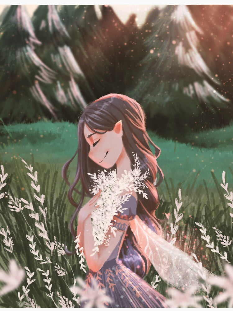 Whimsical Flower Fairy by eilekzandra