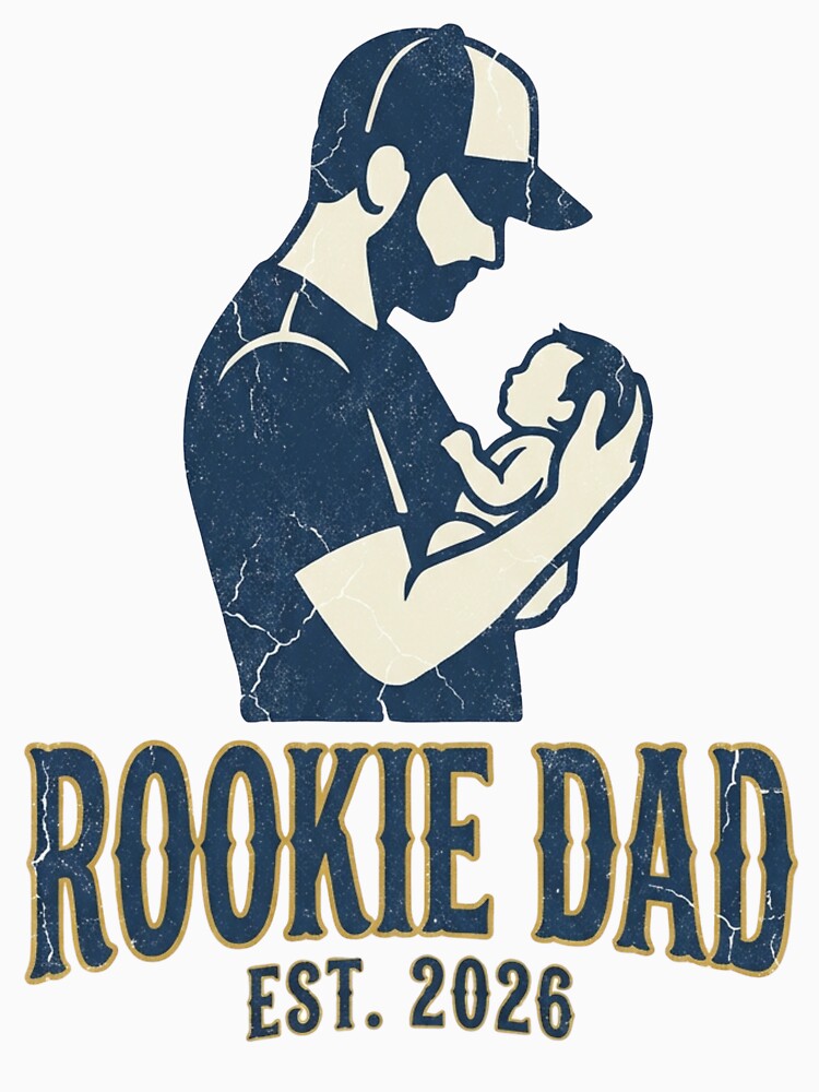 Rookie Dad Shirt New Dad Gift First Time Father T-Shirt Funny Fatherhood Tee Baby Shower Gift for Dad New Baby Announcement by PrintMemeLab
