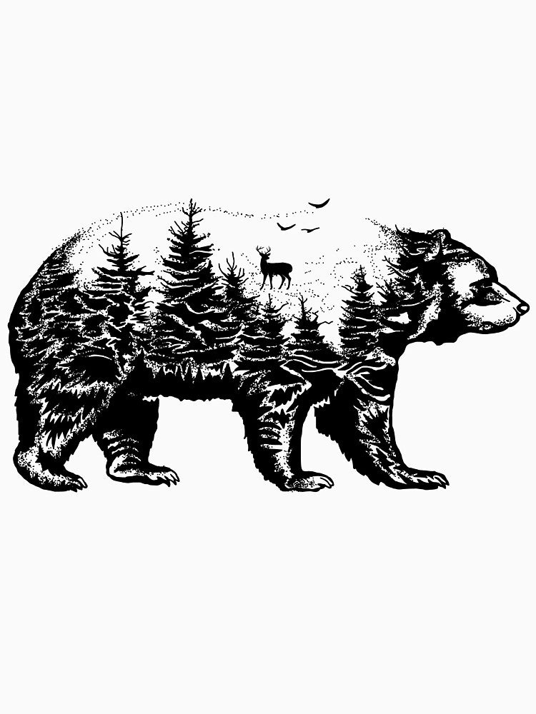 Bear And Forest by Billy Wong