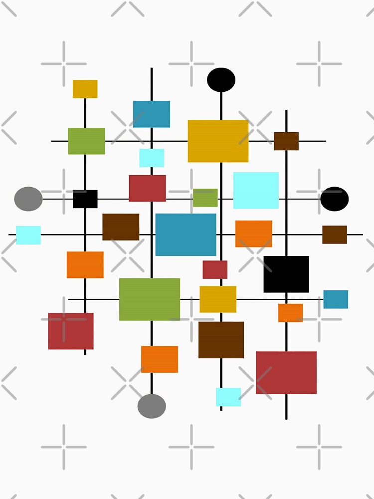Mid-Century Modern Art 1.3 by Old Urban Farmhouse Design Studio
