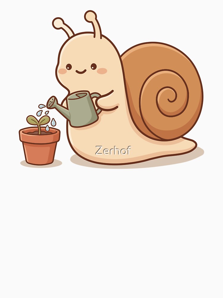 Cute Gardening Snail by Zerhof