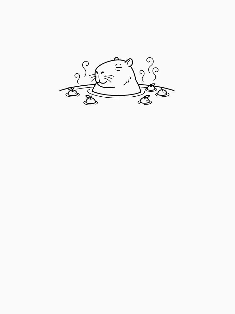 Onsen Capybara - Cute Capybara in Hot Spring with Yuzu - Kawaii Relaxing by GoknackifyWear