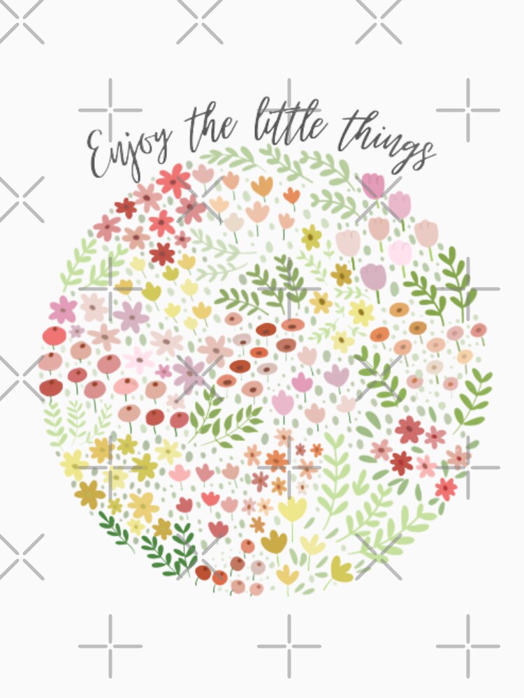 Enjoy the little things, Vibrant floral pattern (colour palette, color palete) by Sanaura