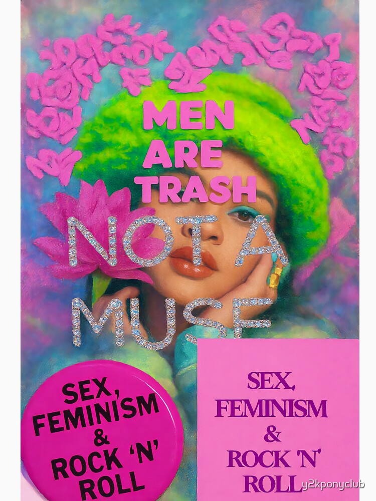 Rihanna Not A Muse Men Are Trash Collage by y2kponyclub