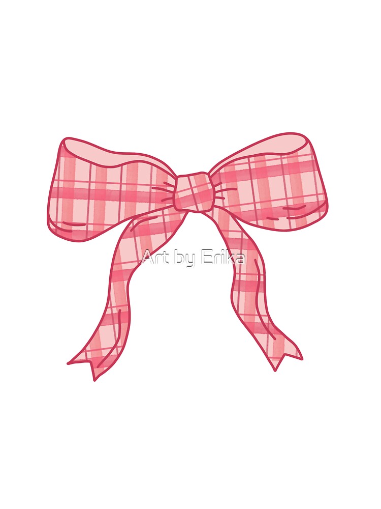 pink bow by Art by Erika
