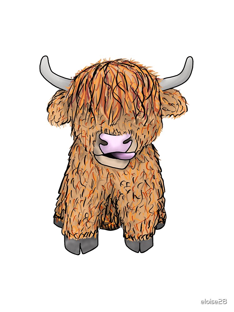 Fergus the Highland Cow by Dog Days Design