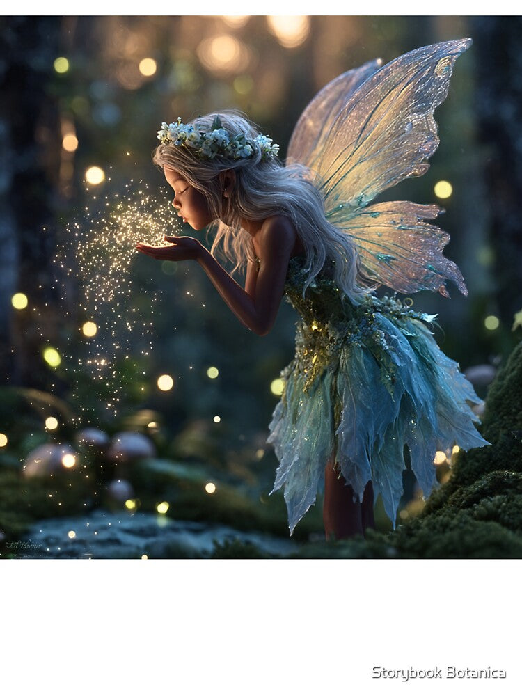 Woodland Fairy Blowing Magic Sparkles by Storybook Botanica