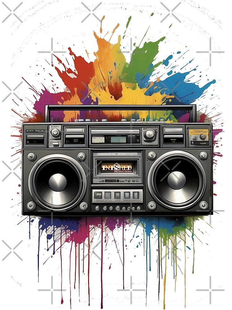 Retro Stereo Illustration Graffiti Style Artwork by Inished Productions