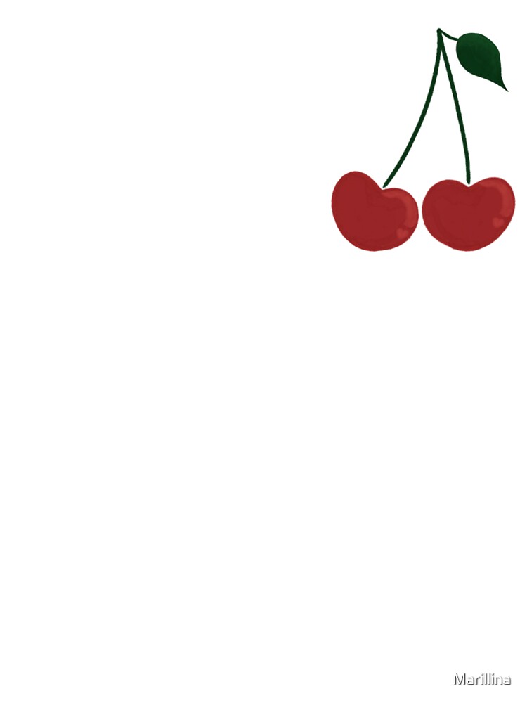 Cherry Gingham Print by Marillina