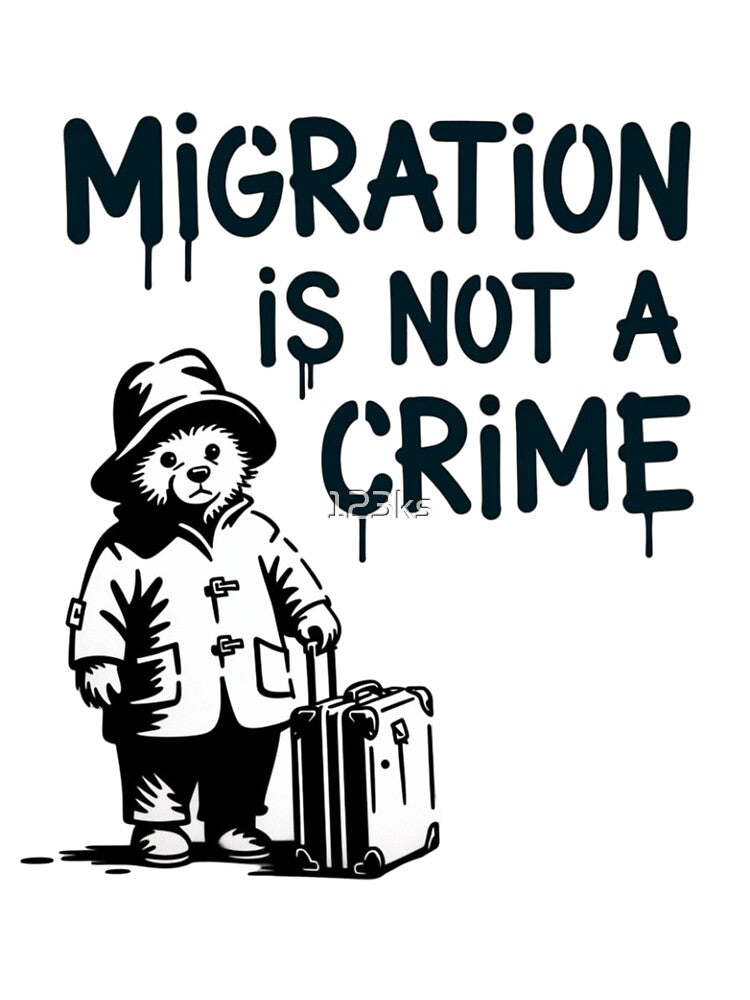 BANKSY - MIGRATION IS NOT A CRIME by 123ks