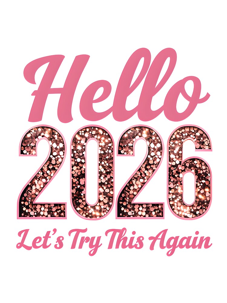 Hello 2026 – Let’s Try This Again (Funny New Year Quote) by GoxyVision