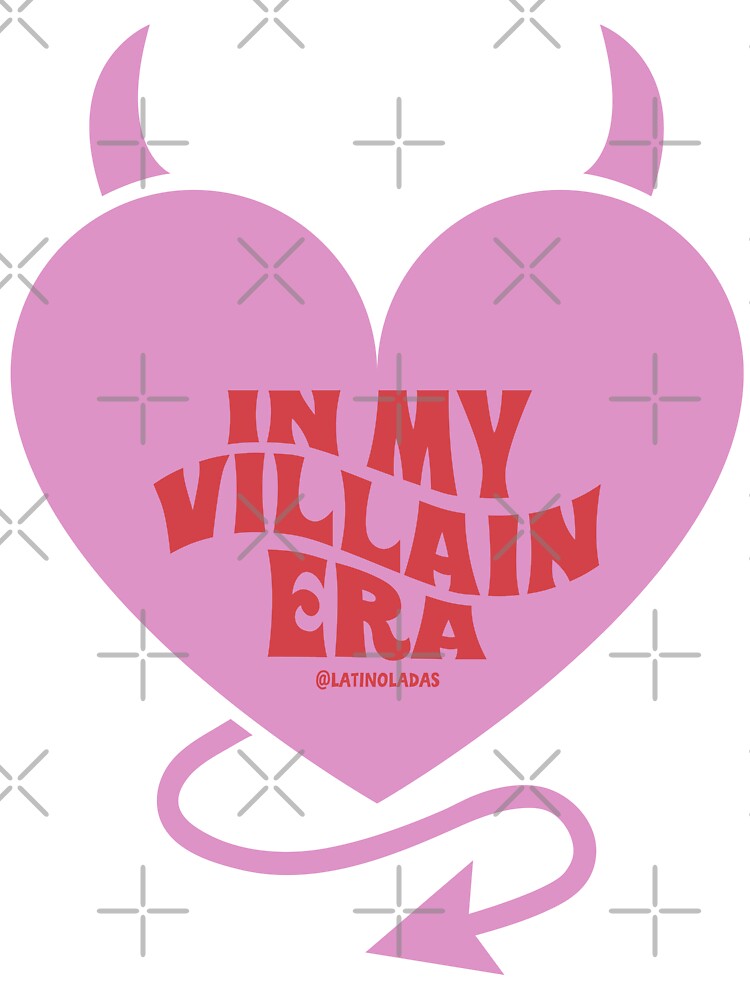 In My Villain Era / Bookworm Aesthetic Hot Pink Flirty Devil Horns and Tail for Dark Academia Kindle Readers Tbr Light Academia by Latinoladas