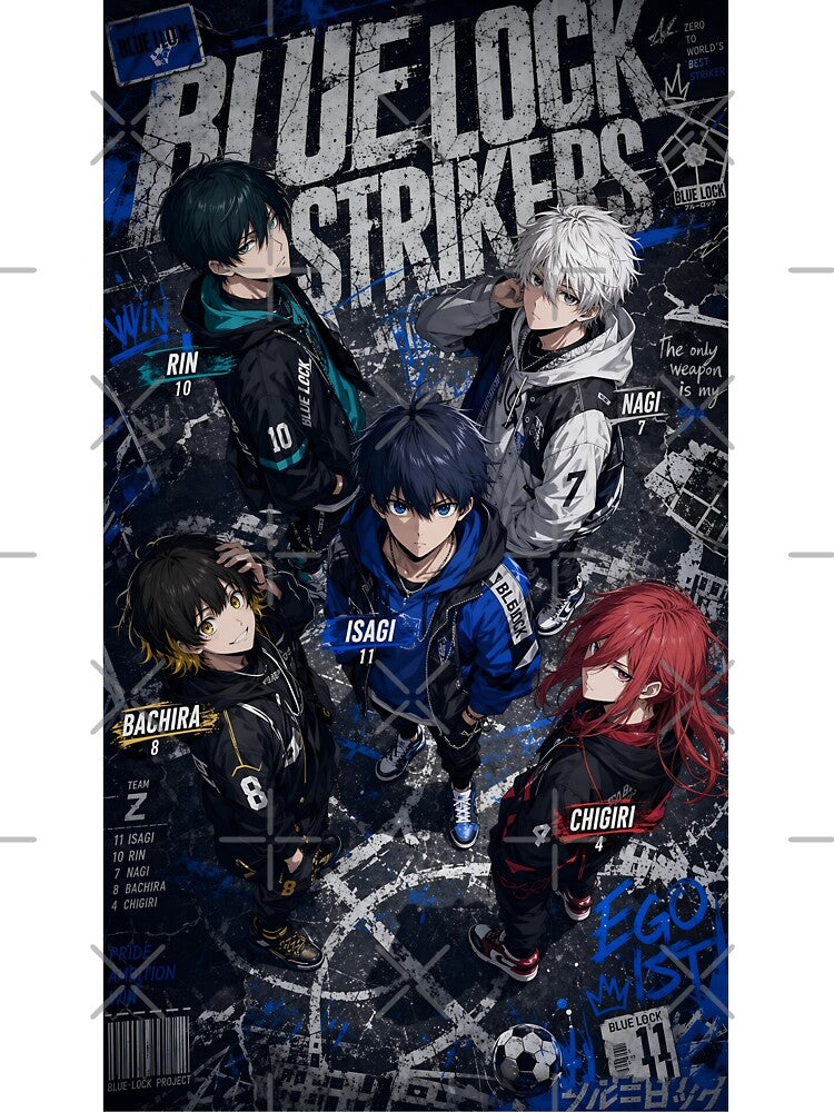 Elite Soccer Squad Anime Poster | Urban Sports Aesthetic Digital Art by Dyan4