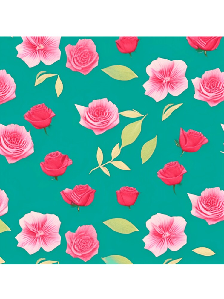 Floral pattern with roses and peonies by Girly-Universe