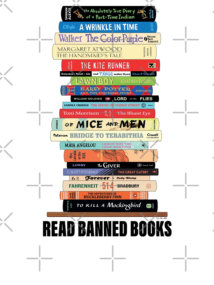 Read Banned Books, Teacher Librarian Gift, Social Justice Bookish, Banned Books by MisterrAB