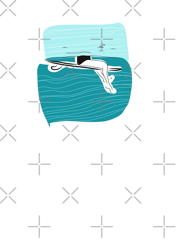 Sitting waiting for the wave surfing minimalist by Tropical Blood