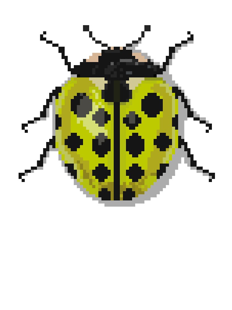 Pixel art beetle nº 021 by Kanistamps