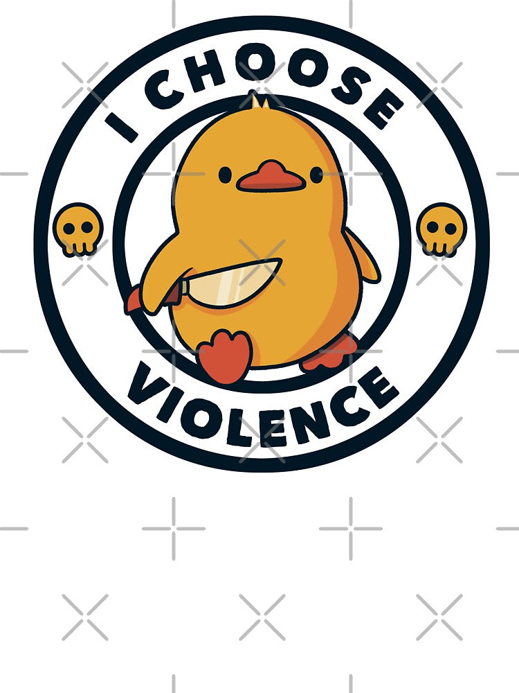 I Choose Violence Duck Knife White by Tobe Fonseca®