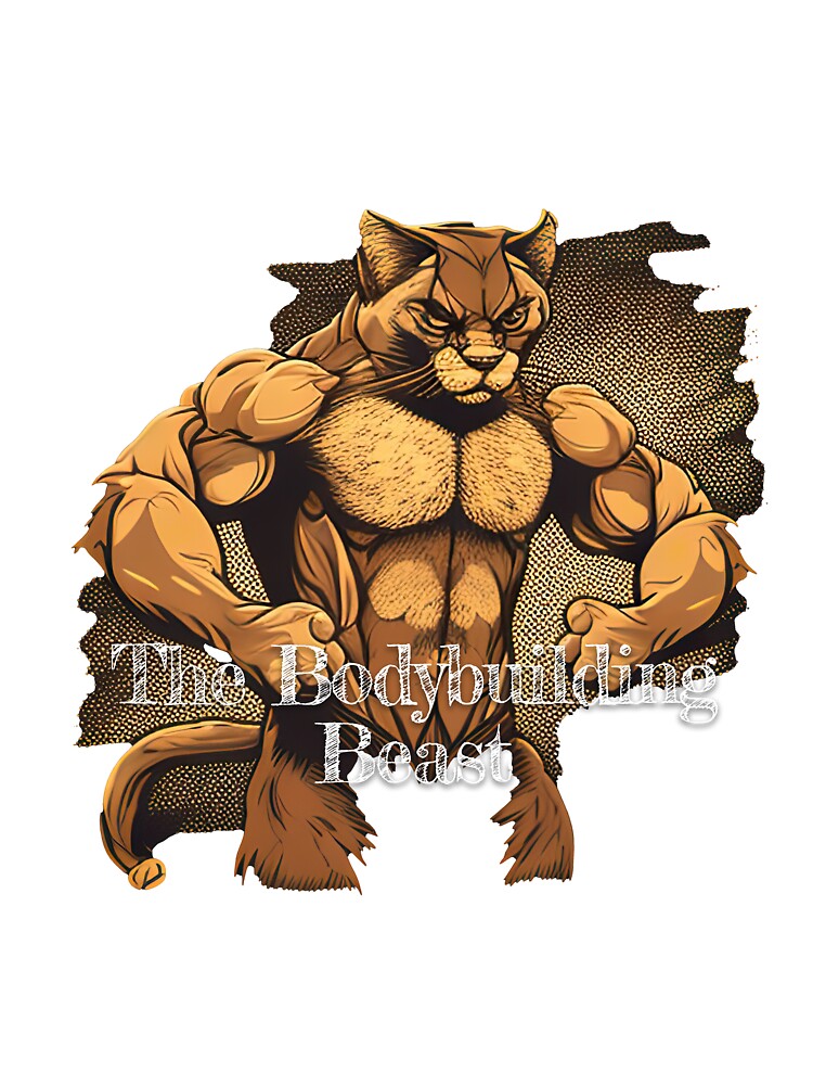 The Bodybuilding BeastDesignBodybuilding Fitness Gym Workout Exercise Merch Print Design by tengamerx