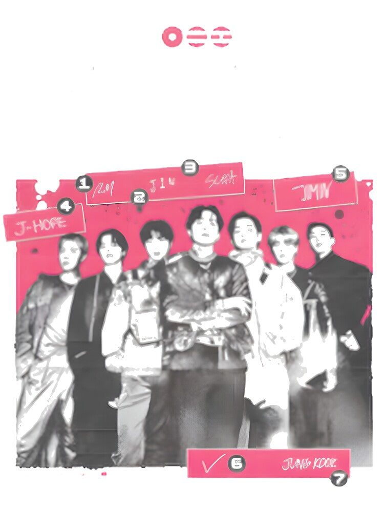 Bts Arirang Retro Grunge Member Collage by Luca83Henry