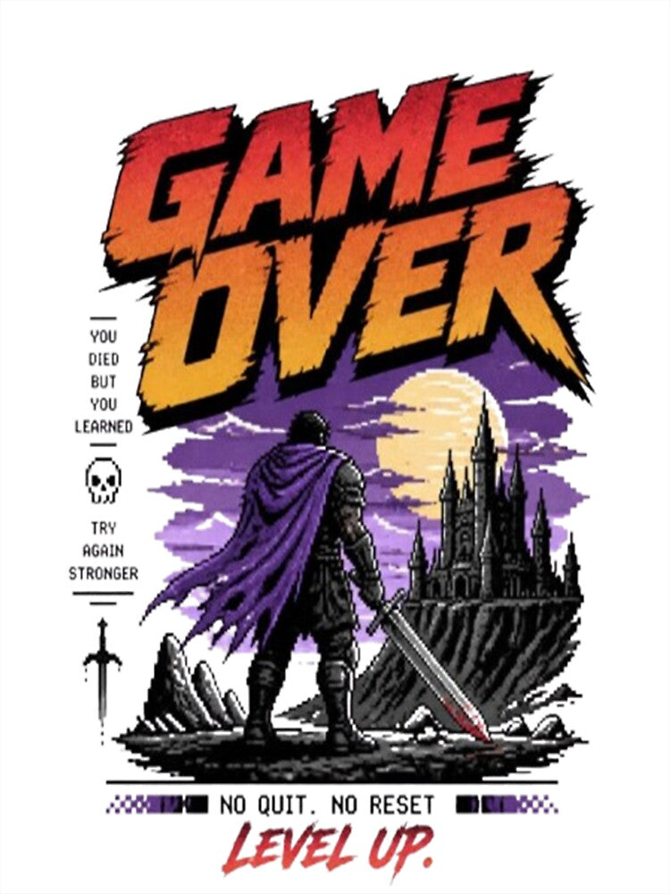 Retro Arcade Warrior Gamer Design by StreetWave01