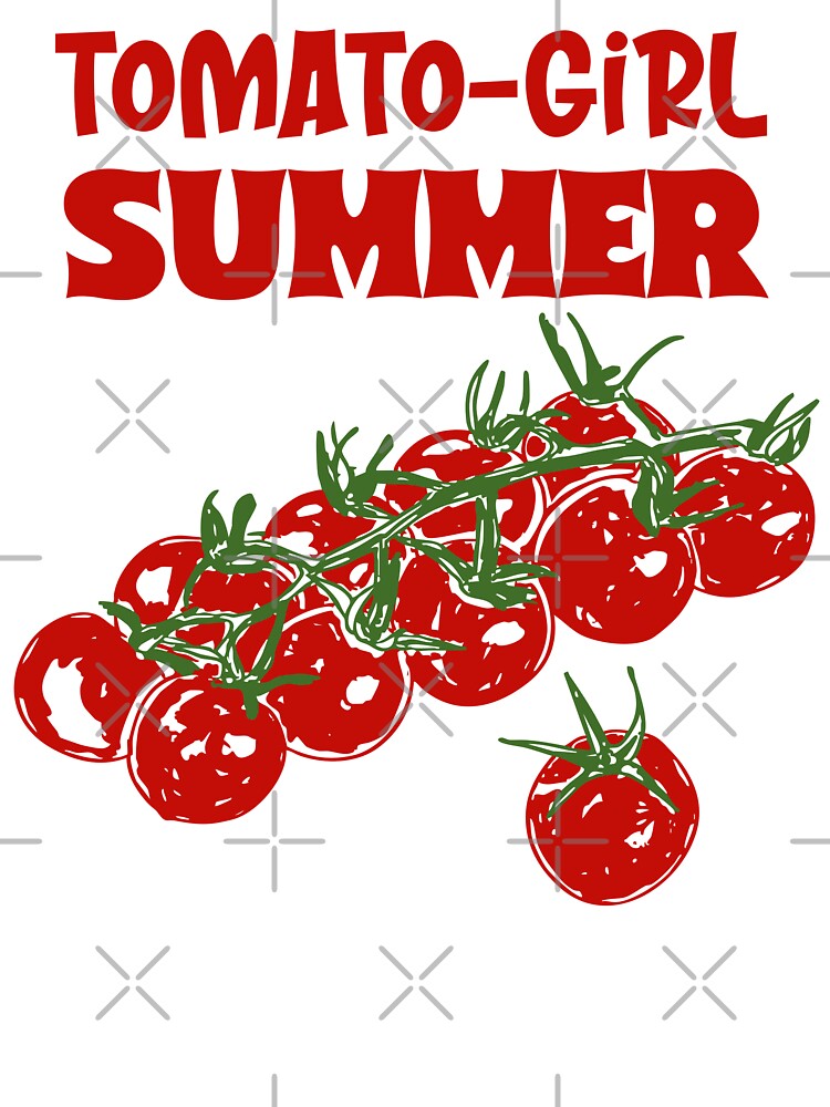 Tomato Girl Summer Aesthetic Illustration by MaiZephyr