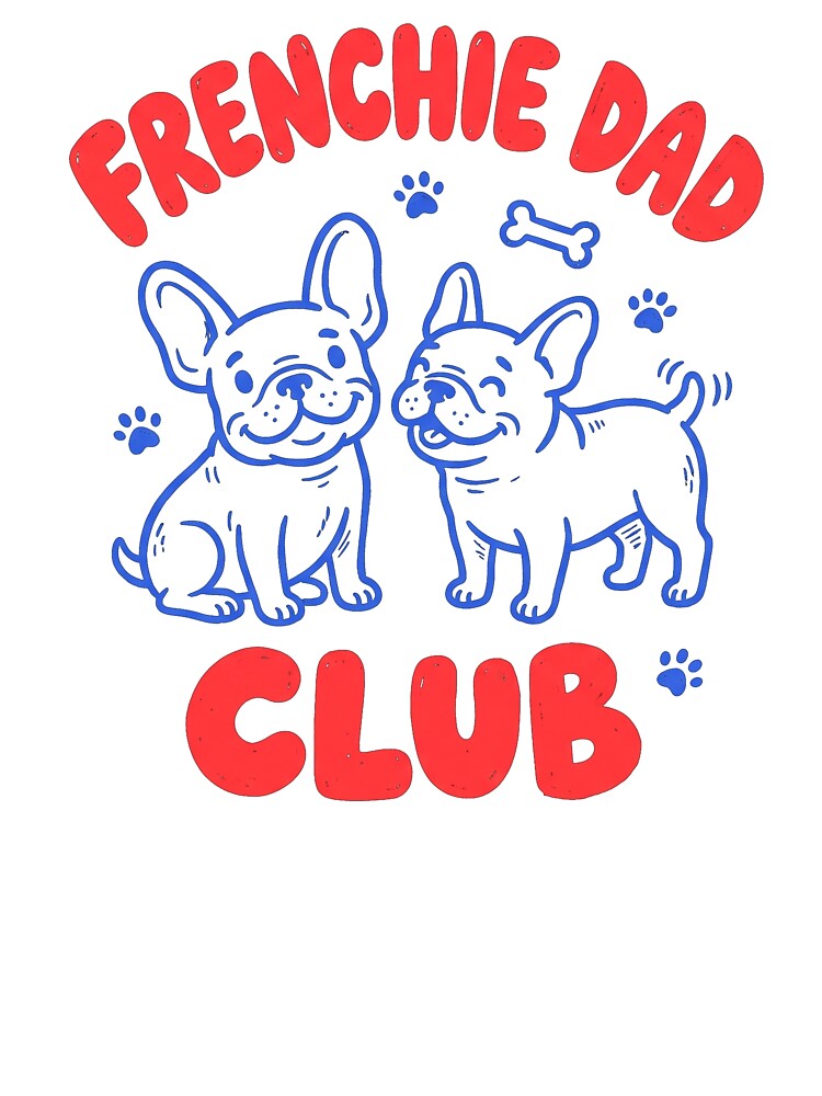 Frenchie Dad Club Funny French Bulldog Shirt by TeNovaStudio