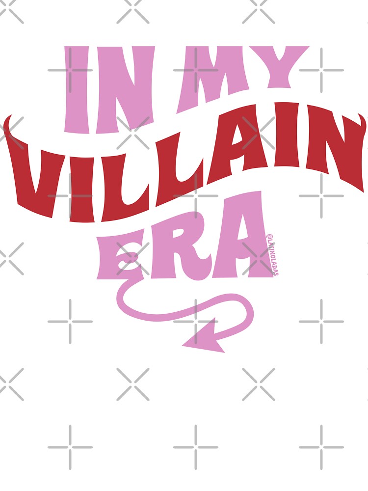 In My Villain Era / Bookish Hot Pink Red Sassy Devil Horns and Tail Girlie Reader Aesthetic for Smut Kindle Lovers Tbr by Latinoladas